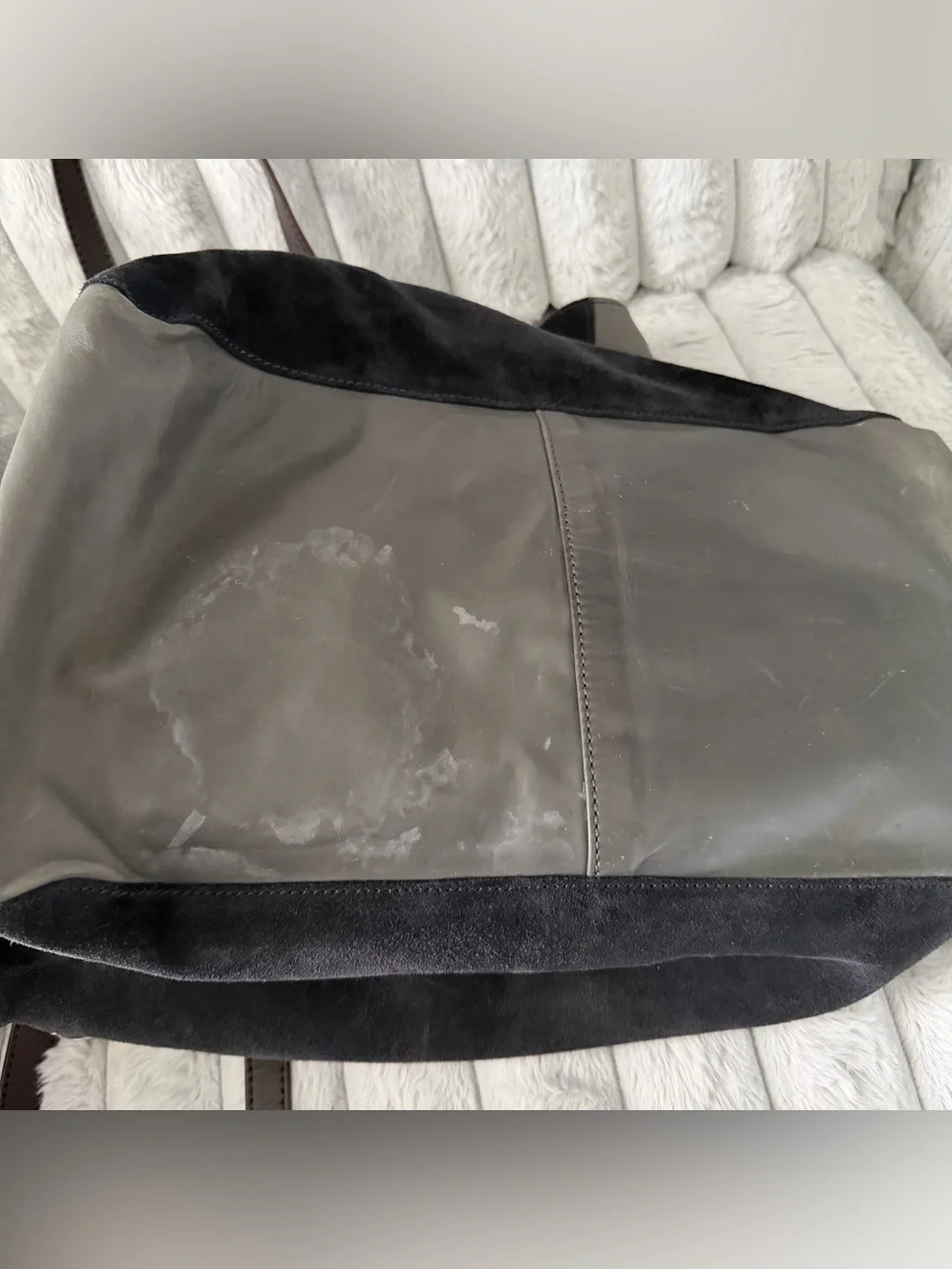 Tommy Hilfiger suede large tote bag